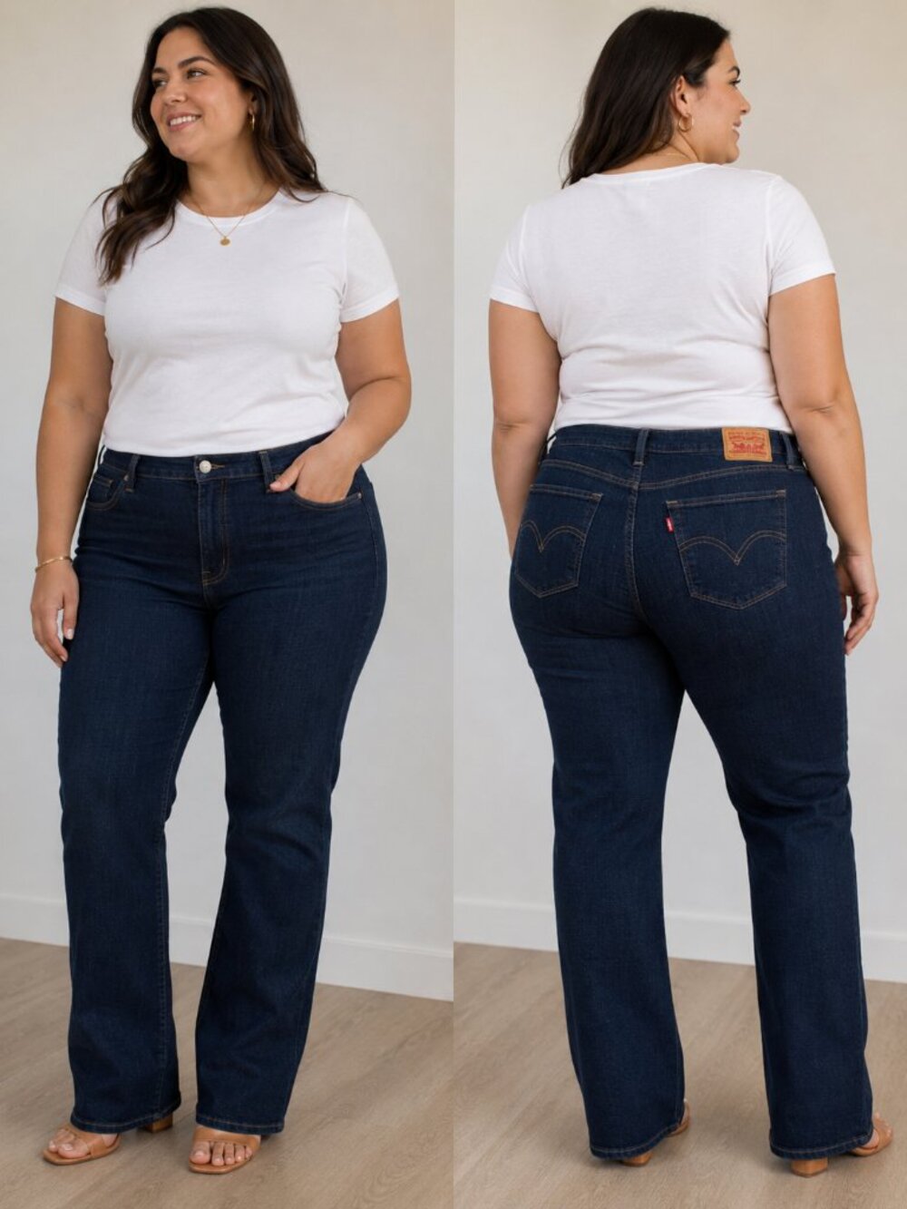 NWT Levi's 515 Bootcut Jeans Women Plus Dark Wash Size 20W